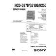 SONY HCDD270 Service Manual