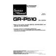 PIONEER GR-P510 Service Manual