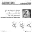 SHURE EARPHONE Instrukcja Obsługi