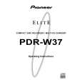 PIONEER PDR-W37 Owners Manual