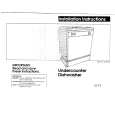 WHIRLPOOL DU8550XX3 Installation Manual