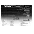 YAMAHA CDX-900 Manual de Usuario