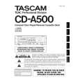 TEAC CD-A500 Owners Manual