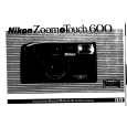 NIKON ZOOM TOUCH 600 Owners Manual