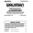 SONY WM-FX407 Owners Manual