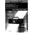 SHARP WQ-T484E Owners Manual