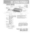 SONY ICFC250 Service Manual
