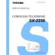 TOSHIBA SX2258 Service Manual