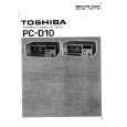 TOSHIBA PCD10 Service Manual