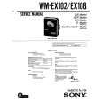 SONY WM-EX108 Service Manual