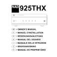 NAD 925THX Owners Manual