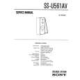 SONY SS-U561AV Manual de Servicio