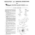 WHIRLPOOL RHH7336 Manual de Instalación