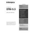 INTEGRA DTM5.3 Owners Manual