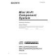 SONY MHC-RG310 Owners Manual