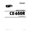 TEAC CX-650R Instrukcja Serwisowa