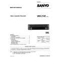 SANYO VHR274E Service Manual