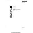 OLYMPIA OF625 Owners Manual