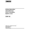 ZANUSSI ZOB745QXR Owners Manual