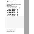 PIONEER VSXD912 Owners Manual