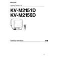 SONY KV-M2150D Instrukcja Obsługi