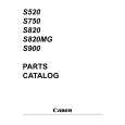 CANON S750 Parts Catalog
