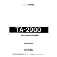 ONKYO TA-2900 Owners Manual