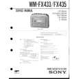 SONY WM-FX433 Manual de Usuario