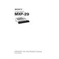 SONY MXP-29 Owners Manual