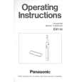 PANASONIC EW118 Owners Manual