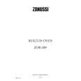 ZANUSSI ZOB889SW Owners Manual