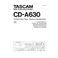 TEAC CD-A630 Owners Manual