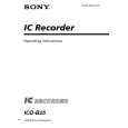 SONY ICD-B25 Owners Manual