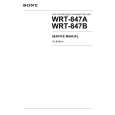 SONY WRT-847A Instrukcja Serwisowa