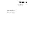 ZANKER ZKR160 Owners Manual