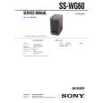 SONY SSWG60 Manual de Servicio