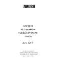 ZANUSSI ZDG320TX Owners Manual