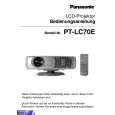 PANASONIC PTLC70E Owners Manual