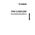 CANON FAX-L295 Skrócona Instrukcja Obsługi