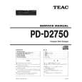 TEAC PD-D2750 Service Manual
