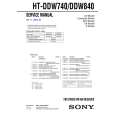 SONY HTDDW840 Owners Manual
