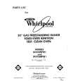 WHIRLPOOL SF395BEPW1 Catálogo de piezas