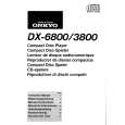 ONKYO DX-6800 Instrukcja Obsługi