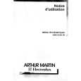 ARTHUR MARTIN ELECTROLUX AHO610W Owners Manual