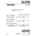 SONY TA-E731X Service Manual