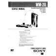 SONY WM20 Service Manual
