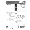 SONY RM34 Service Manual