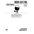 SONY MDRCD1700 Service Manual