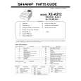 SHARP XE-A212 Parts Catalog