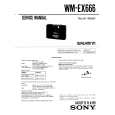 SONY WM-EX666 Instrukcja Serwisowa